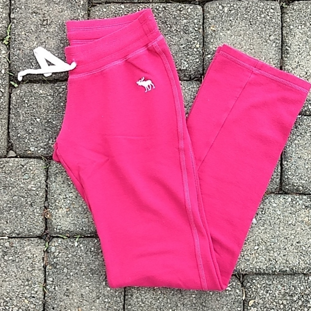 Hot pink sweatpants